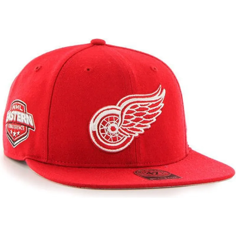 cap-rovna-red-snapback-detroit-red-wings-nhl-47-brand