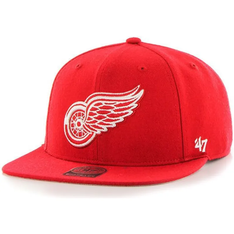 cepice-rovna-cervena-snapback-detroit-red-wings-nhl-47-brand