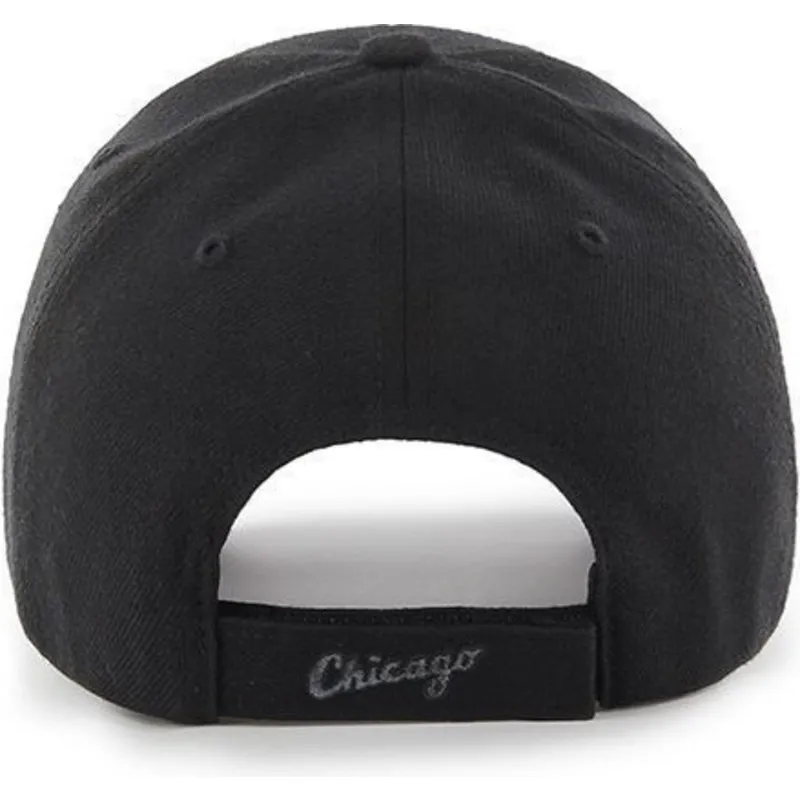 cepice-zaoblena-cerna-nastavitelny-plateado-chicago-white-sox-mlb-47-brand cepice-zaoblena-cerna-nastavitelny-plateado-chicago-white-sox-mlb-47-brand