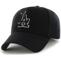 47-brand-curved-brim-schwarz-weiss-logo-los-angeles-dodgers-mlb-mvp-snapback-cap-schwarz
