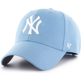 Ljusblå kurvad keps snapback New York Yankees MLB MVP av 47 Brand