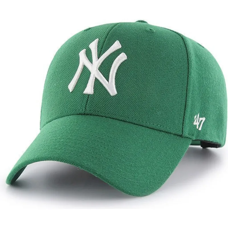 cepice-zaoblena-zelena-snapback-new-york-yankees-mlb-47-brand