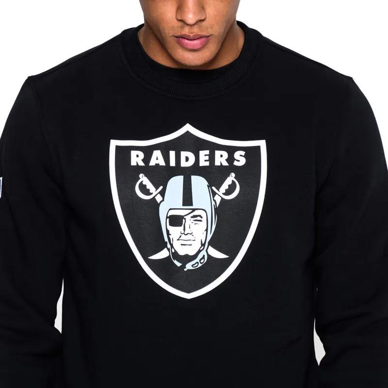 mikiny-bez-kapuce-cerna-crew-neck-las-vegas-raiders-nfl-new-era