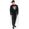 mikiny-bez-kapuce-cerna-crew-neck-las-vegas-raiders-nfl-new-era