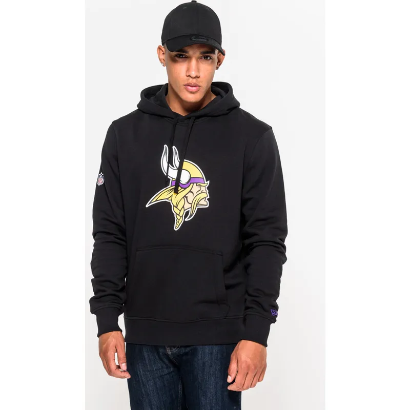 mikiny-s-kapuci-cerna-pullover-hoodie-minnesota-vikings-nfl-new-era