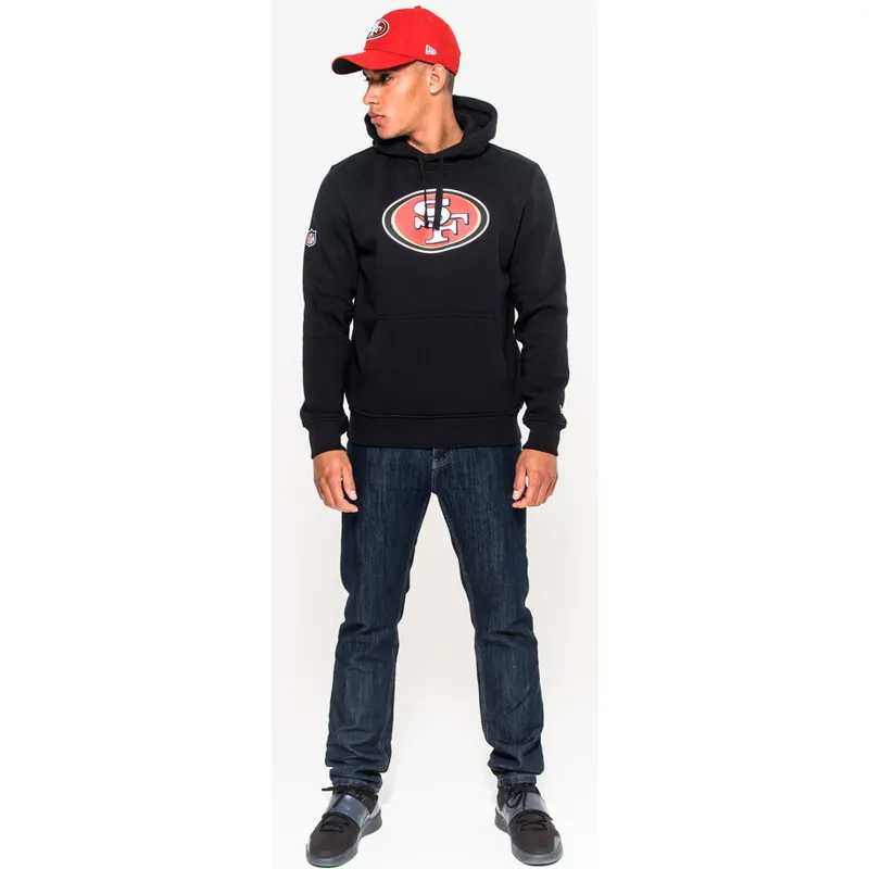 mikiny-s-kapuci-cerna-pullover-hoodie-san-francisco-49ers-nfl-new-era