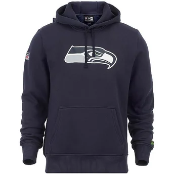 New Era Seattle Seahawks NFL Pullover Hoodie Kapuzenpullover Sweatshirt blau