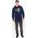 mikiny-s-kapuci-modra-pullover-hoodie-los-angeles-rams-nfl-new-era