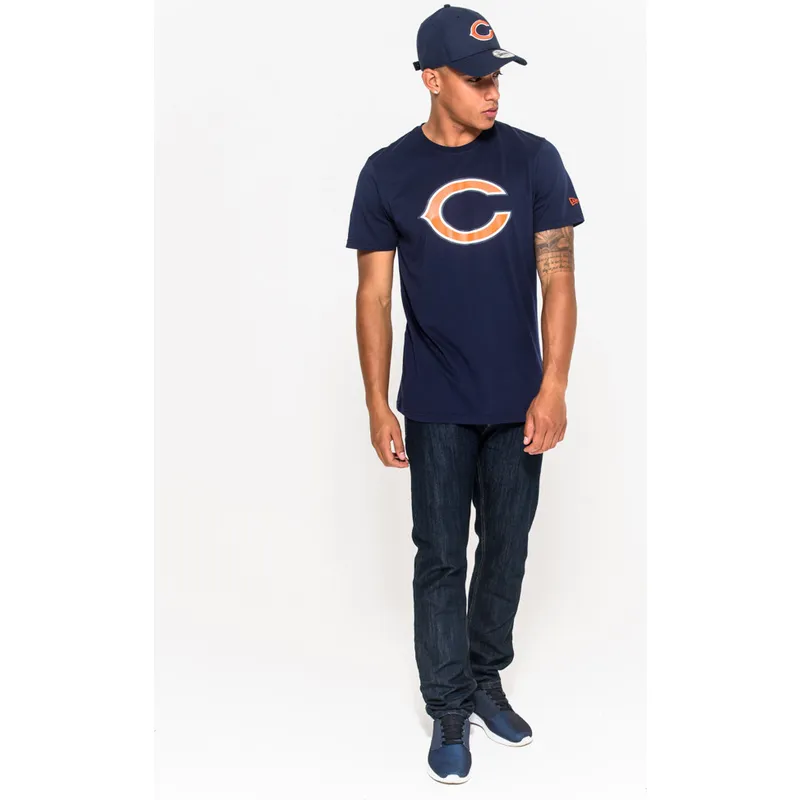 tricka-kratky-rukav-modra-chicago-bears-nfl-new-era