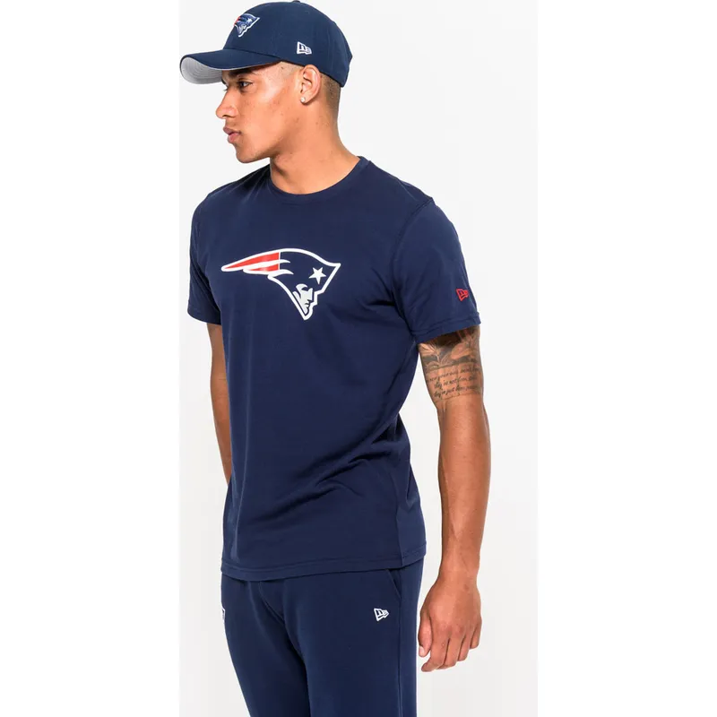 tricka-kratky-rukav-modra-new-england-patriots-nfl-new-era