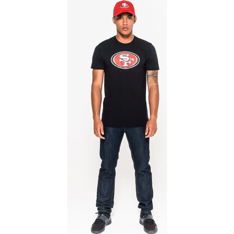 tricka-kratky-rukav-cerna-san-francisco-49ers-nfl-new-era
