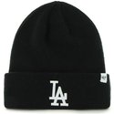 47-brand-los-angeles-dodgers-logo-mlb-raised-fold-beanie-mutze-schwarz