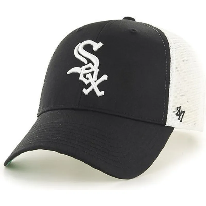schwarze-trucker-cap-chicago-white-sox-mlb-von-47-brand