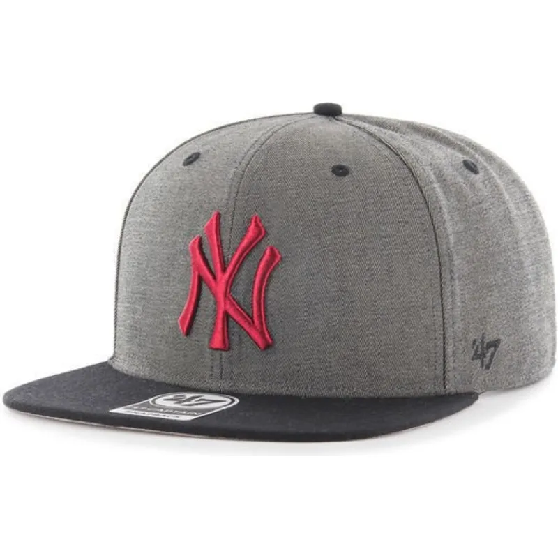 cap-rovna-gray-snapback-new-york-yankees-mlb-47-brand cap-rovna-gray-snapback-new-york-yankees-mlb-47-brand