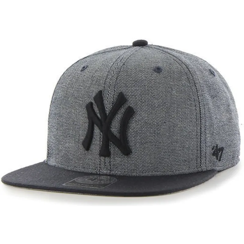 cepice-rovna-seda-snapback-new-york-yankees-mlb-47-brand