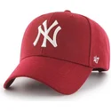 cepice-zaoblena-cervena-snapback-new-york-yankees-mlb-47-brand
