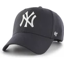 new-york-yankees-mlb-mvp-marineblaue-snapback-kappe-mit-gebogenem-schirm-von-47-brand