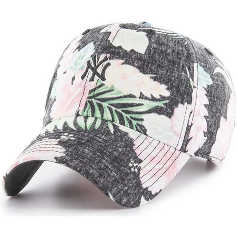 cepice-zaoblena-seda-nastavitelny-estampado-floral-new-york-yankees-mlb-47-brand
