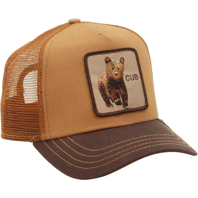 cepice-zaoblena-hneda-snapback-osezno-cub-the-farm-goorin-bros