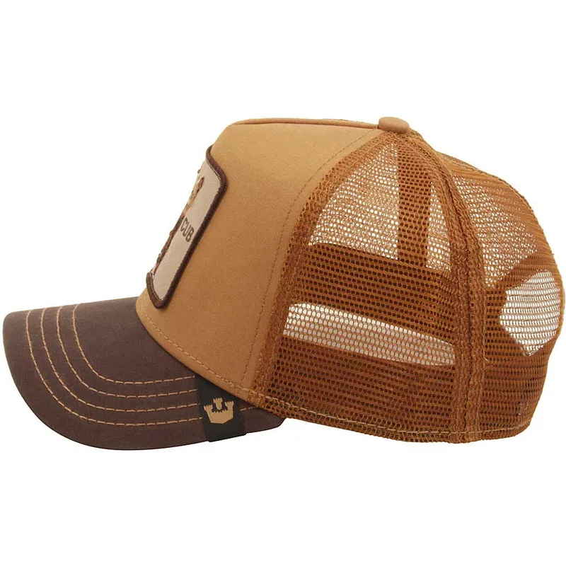 cepice-zaoblena-hneda-snapback-osezno-cub-the-farm-goorin-bros