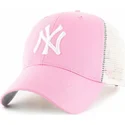 cepice-zaoblena-ruzova-snapback-new-york-yankees-mlb-47-brand