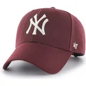cepice-zaoblena-cervena-snapback-new-york-yankees-mlb-47-brand