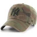 new-york-yankees-mlb-regiment-clean-up-camo-cap-mit-schwarzem-logo-von-47-brand