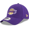 cepice-zaoblena-fialova-nastavitelny-pasek-9forty-the-league-los-angeles-lakers-nba-new-era