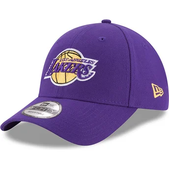Böjd violett justerbar keps 9FORTY The League från Los Angeles Lakers NBA av New Era