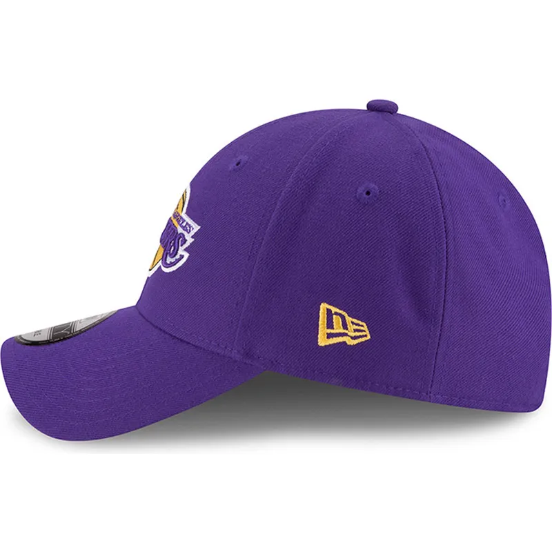 violette-verstellbare-curved-cap-9forty-the-league-der-los-angeles-lakers-nba-von-new-era