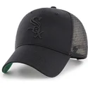 schwarze-trucker-kappe-mit-schwarzem-logo-der-chicago-white-sox-mlb-mvp-branson-von-47-brand