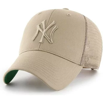47 Brand Beiges Logo New York Yankees MLB MVP Branson beige Trucker Cap