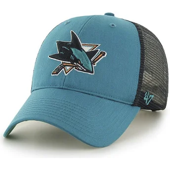 cepice-zaoblena-zelena-snapback-san-jose-sharks-nhl-47-brand