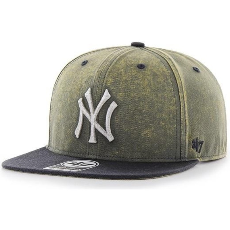 47-brand-flat-brim-new-york-yankees-mlb-captain-cement-cap-marineblau