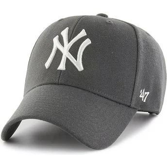 dunkelgraue-gebogene-snapback-kappe-new-york-yankees-mlb-mvp-von-47-brand