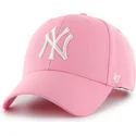 cepice-zaoblena-ruzova-snapback-new-york-yankees-mlb-47-brand