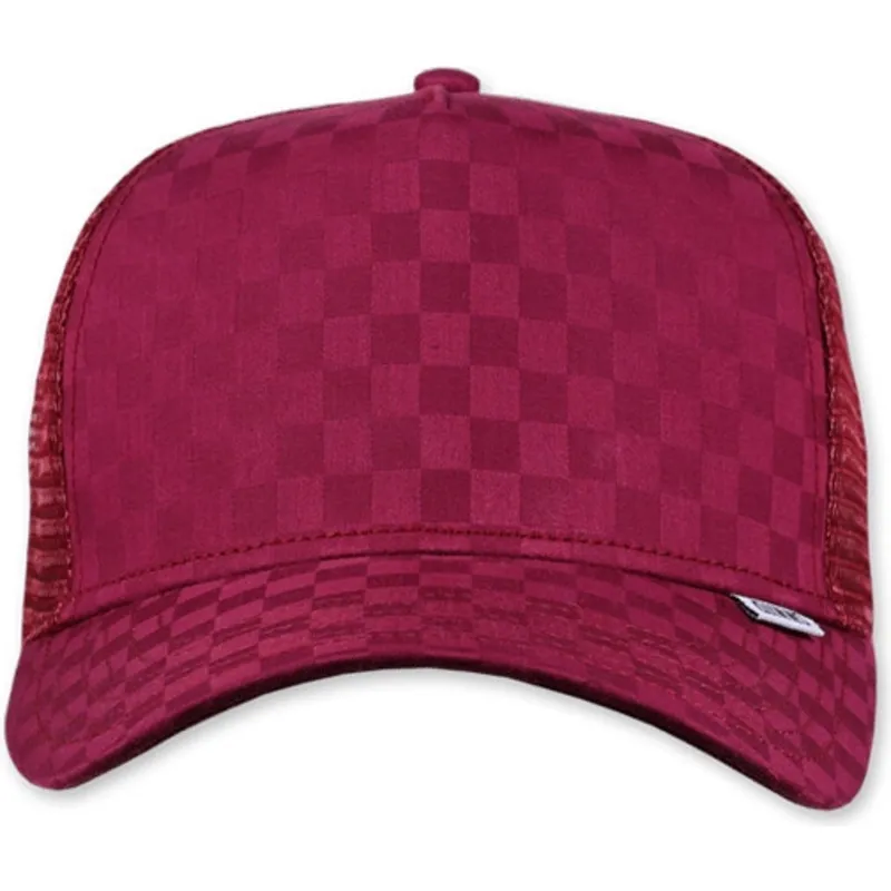 cepice-zaoblena-cervena-snapback-a-cuadros-tie-check-djinns