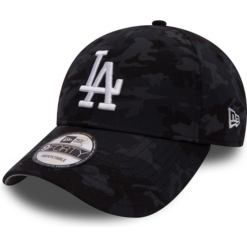 new-era-curved-brim-team-9forty-los-angeles-dodgers-mlb-adjustable-cap-schwarz-camo