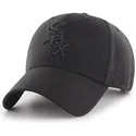 schwarze-gebogene-snapback-kappe-mit-schwarzem-logo-der-chicago-white-sox-mlb-mvp-von-47-brand