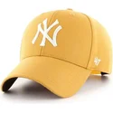 gelbe-gebogene-snapback-kappe-new-york-yankees-mlb-mvp-von-47-brand