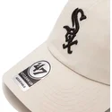 chicago-white-sox-mlb-clean-up-kremfarbene-kappe-mit-gebogenem-schirm-von-47-brand