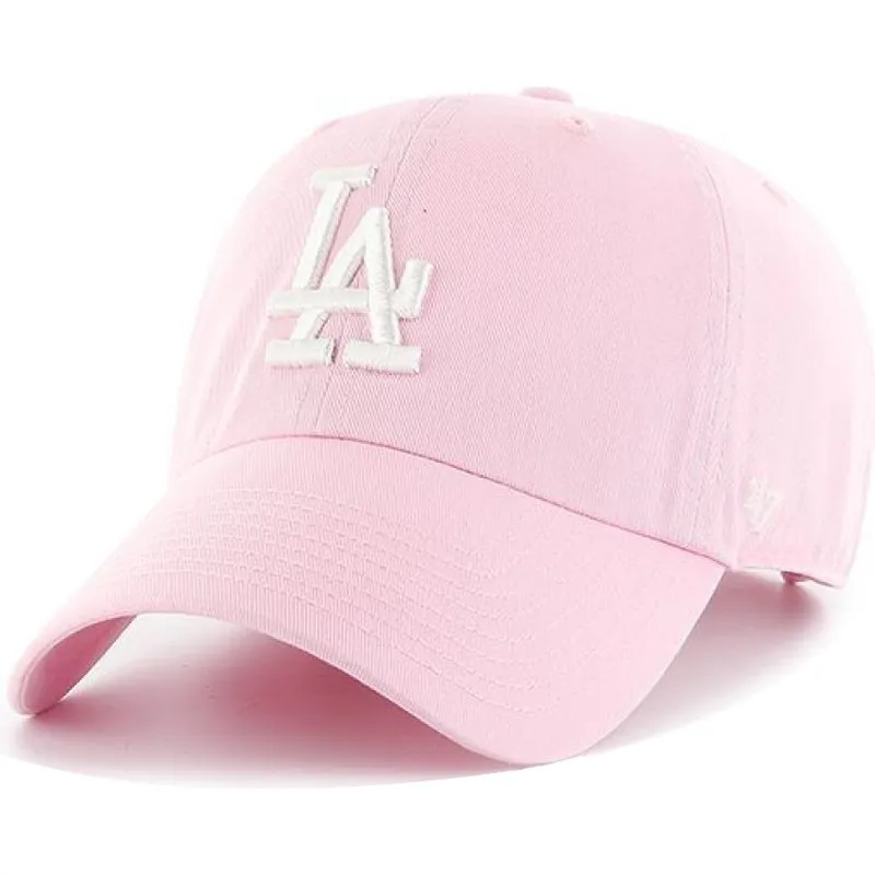 cepice-zaoblena-ruzova-nastavitelny-los-angeles-dodgers-mlb-47-brand