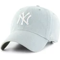 47-brand-mlb-clean-up-meadowood-new-york-yankees-hellblaue-kappe-mit-gebogenem-schirm
