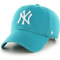 47-brand-curved-brim-new-york-yankees-mlb-clean-up-blau-snapback-cap-grun