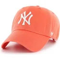 gorra-curva-naranja-pomelo-de-new-york-yankees-mlb-clean-up-de-47-brand