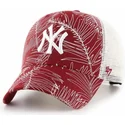 cepice-zaoblena-cervena-snapback-new-york-yankees-mlb-47-brand
