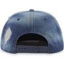 47-brand-flat-brim-new-york-yankees-mlb-captain-loughlin-snapback-cap-denim-marineblau