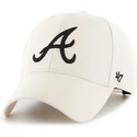 47-brand-curved-brim-atlanta-braves-mlb-mvp-snapback-cap-beige