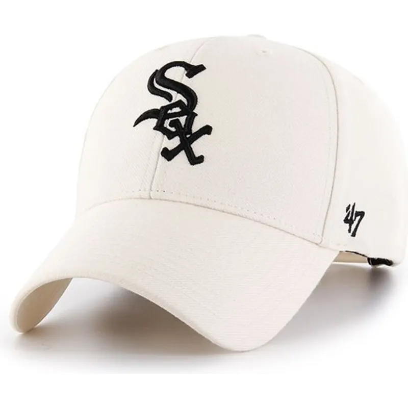 cepice-zaoblena-kremova-snapback-chicago-white-sox-mlb-47-brand