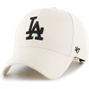 los-angeles-dodgers-mlb-mvp-cremefarbene-snapback-kappe-mit-gebogenem-schirm-von-47-brand